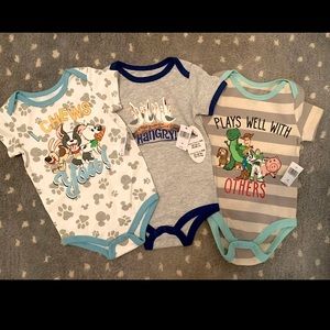 (3) NWT Disney Onesies Bundle - 18month